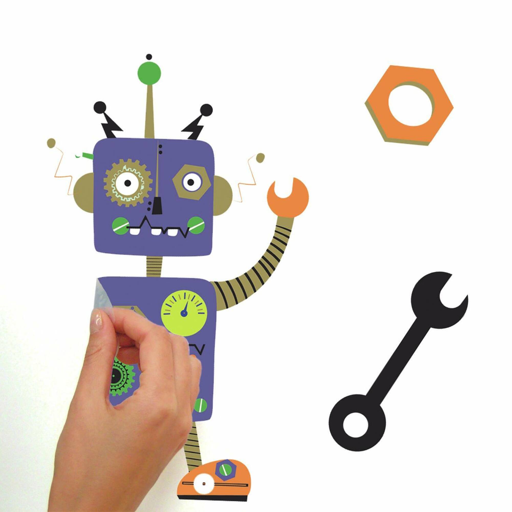 RoomMates Robots Peel & Stick Wall Decals